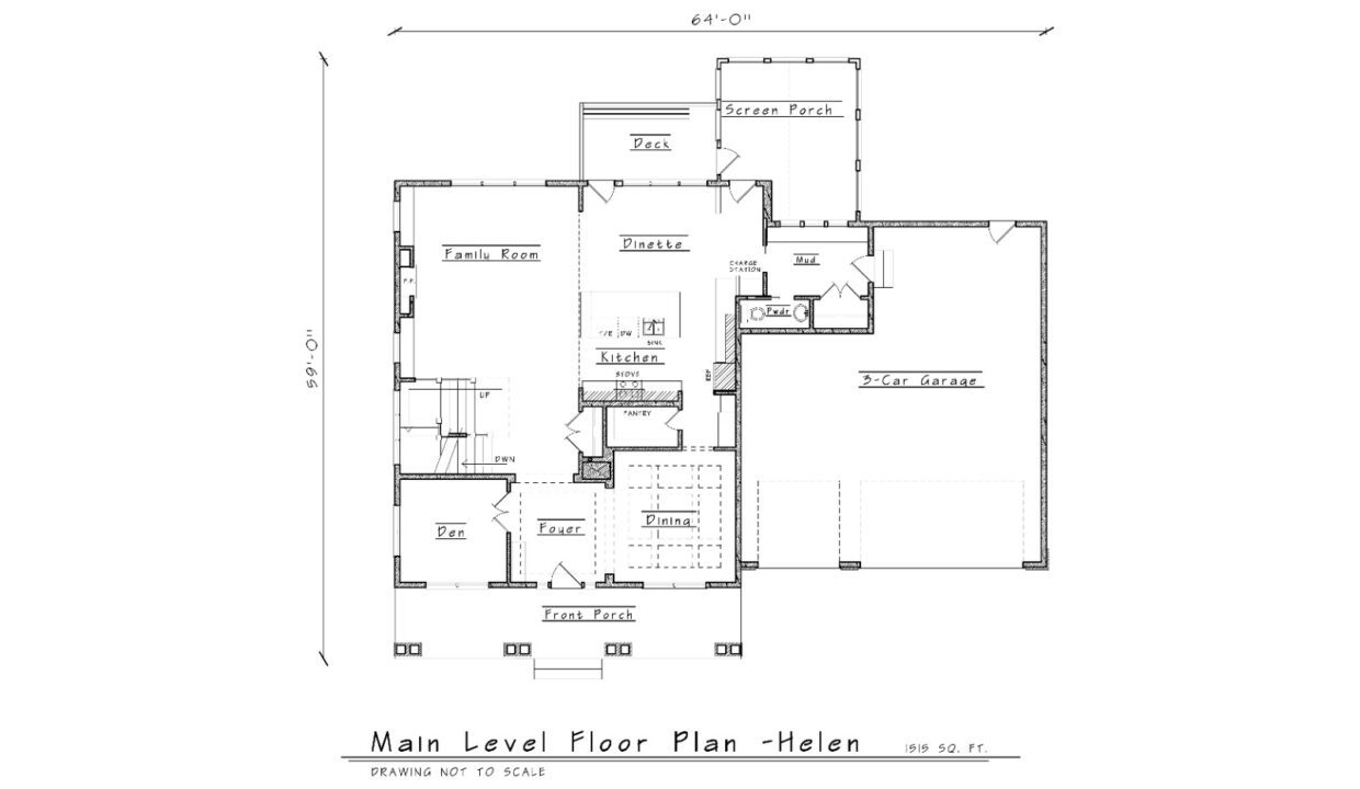 Helen 2 Main Level Floor Plan