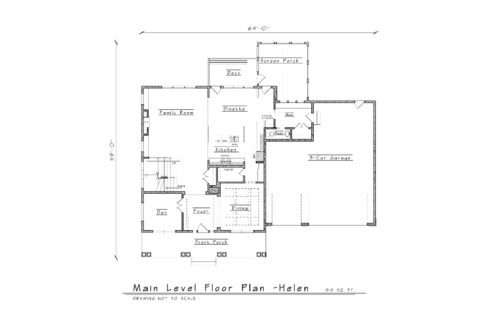 Helen 2 Main Level Floor Plan