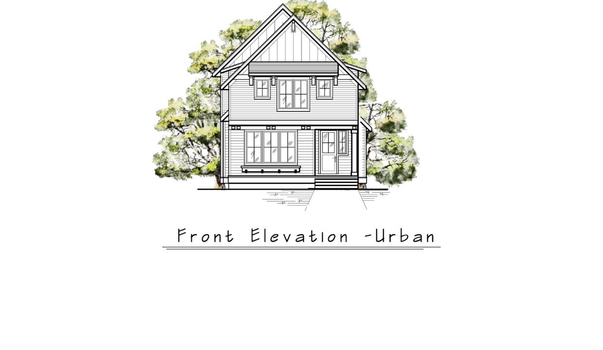 Urban 01 Models Page Front elevation with Color